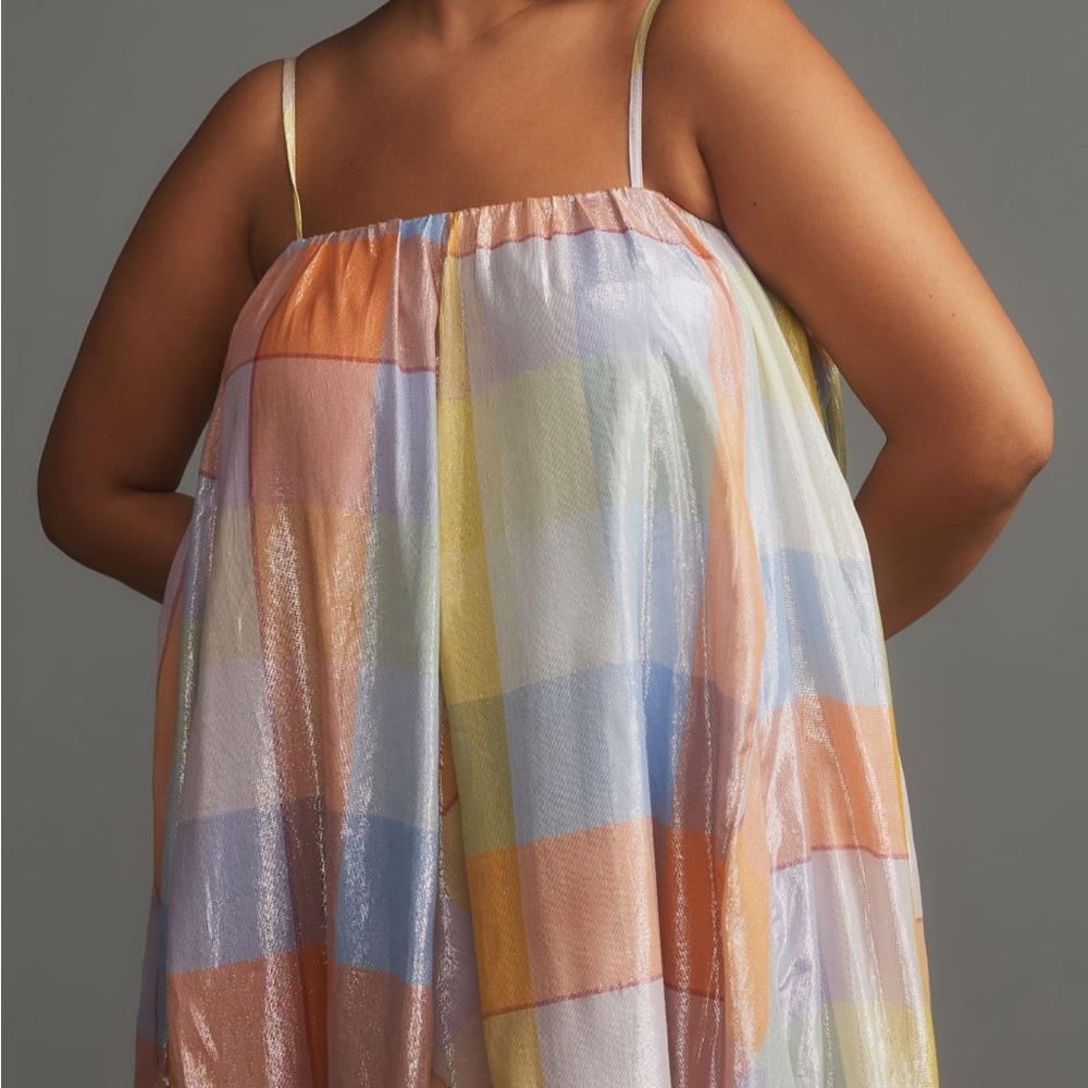 Anthropologie Pilcro Plaid Tent Maxi Dress XS